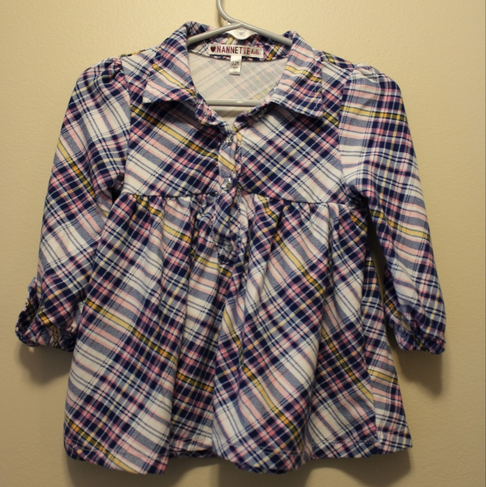 Nanette Kids Plaid dress (12M)